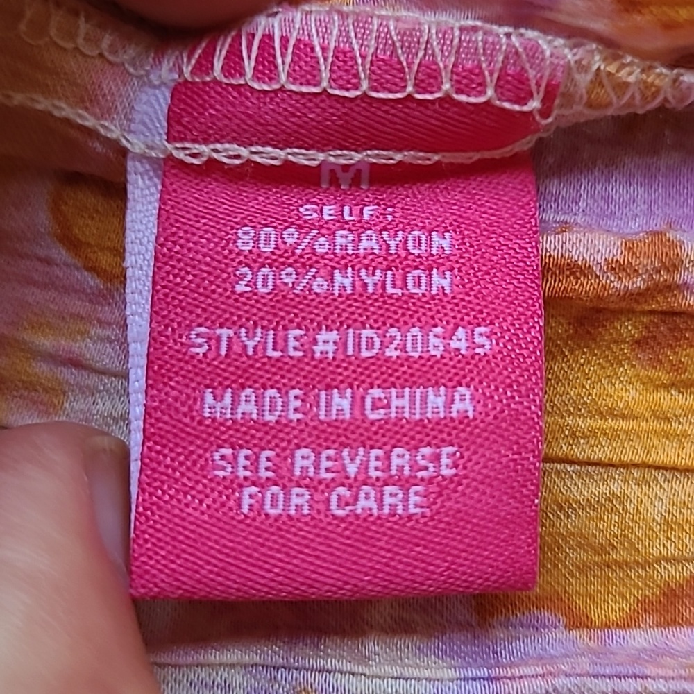 Colorful Wrinkled Gauze Wrap Dress - Picture 5 of 9